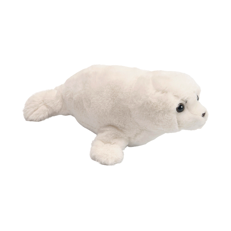かわいい白いアザラシのぬいぐるみ