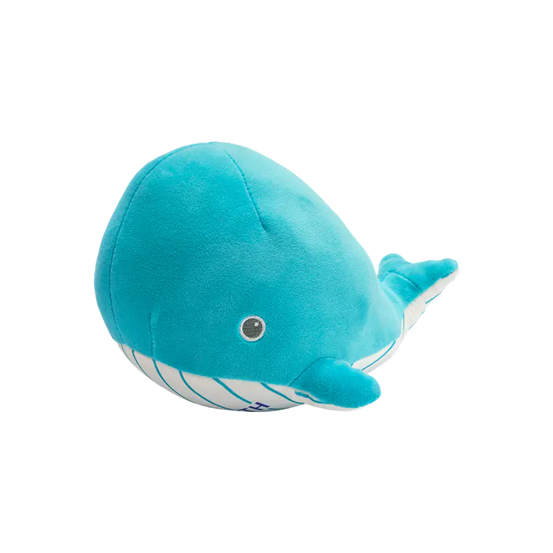 かわいいシロナガスクジラのぬいぐるみ