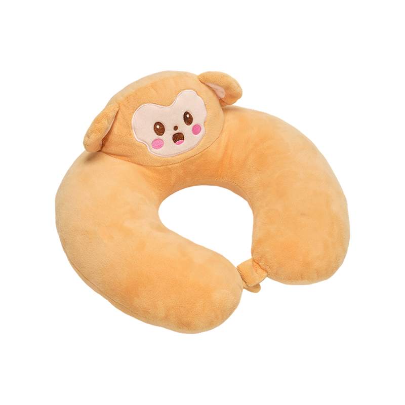 猿のぬいぐるみU字型ネックピロー