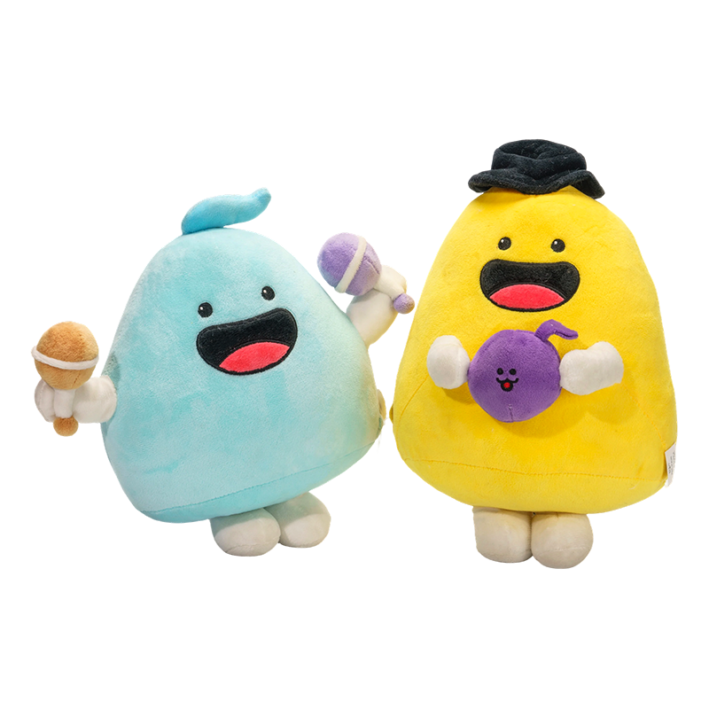 陽気なアイスクリームとドーナツのぬいぐるみキーホルダー 陽気なアイスクリームとドーナツのぬいぐるみキーホルダー