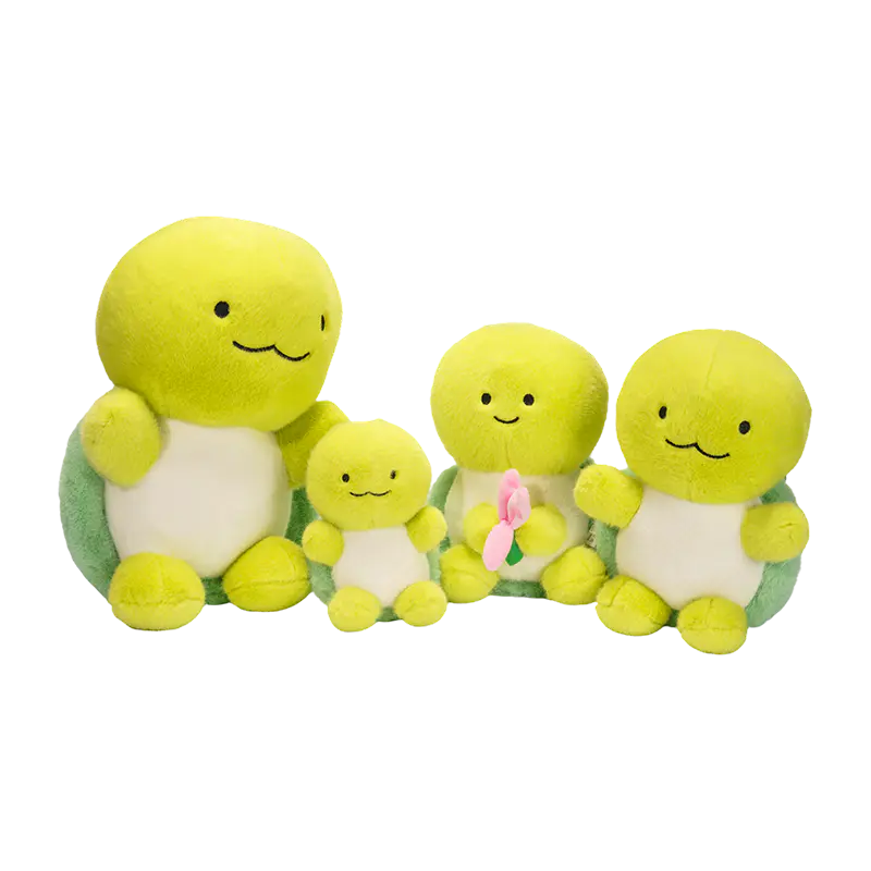 ニヤニヤ亀ぬいぐるみグループ