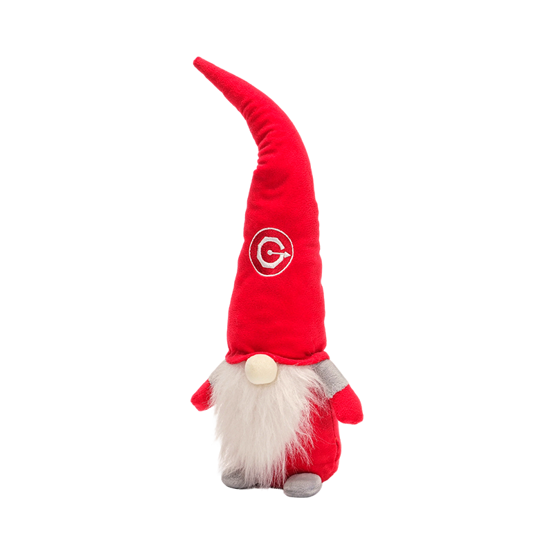 赤い帽子のクリスマスノームのおもちゃ