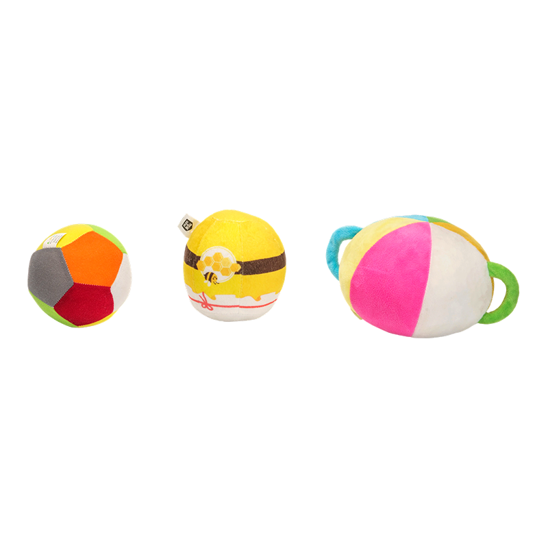 ペットに嬉しいマルチカラーボールトリオ
